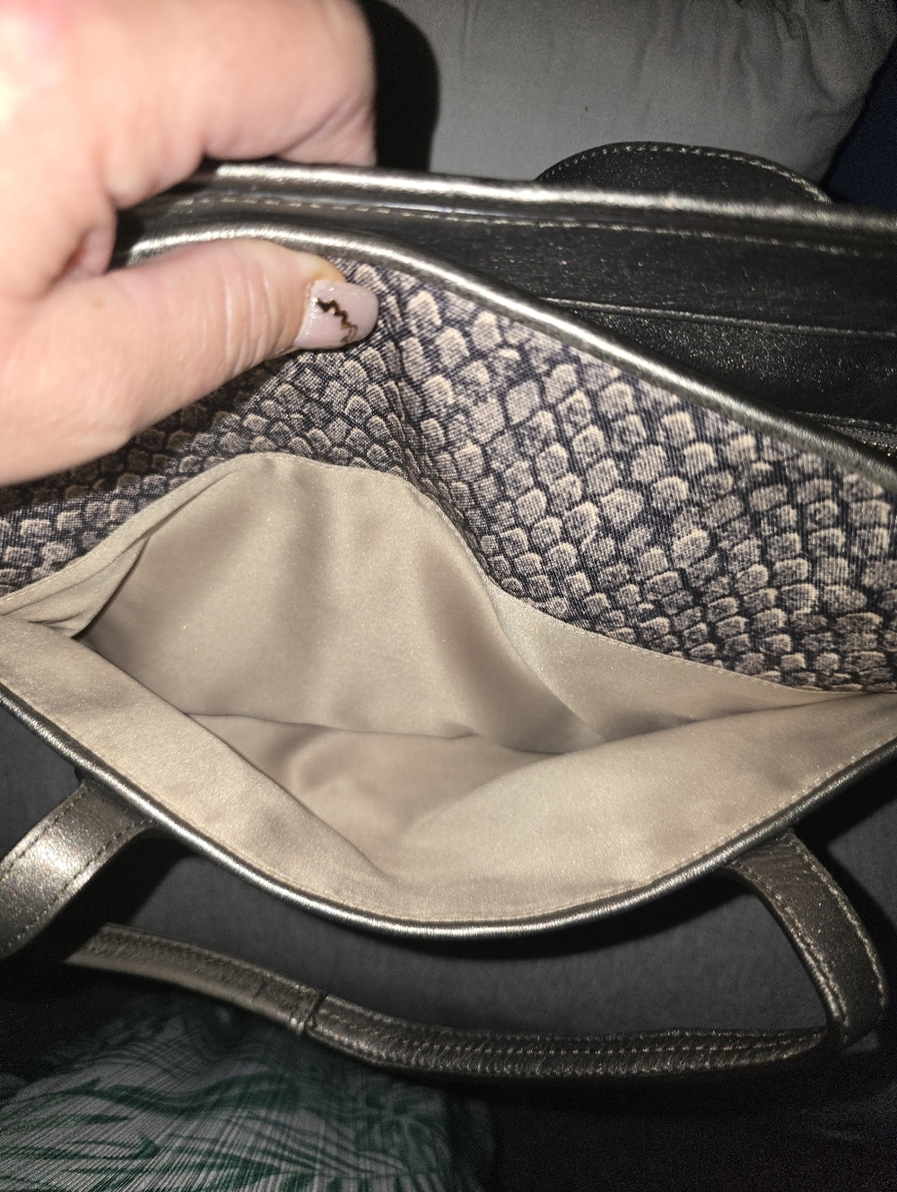 Coach Taylor Snake Print Alexis Carryall With Pouch - Picture 7 of 15